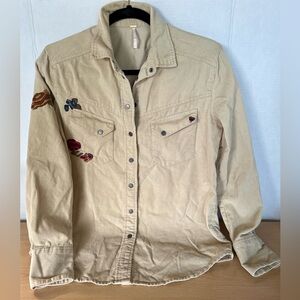 Free People corduroy longsleeve